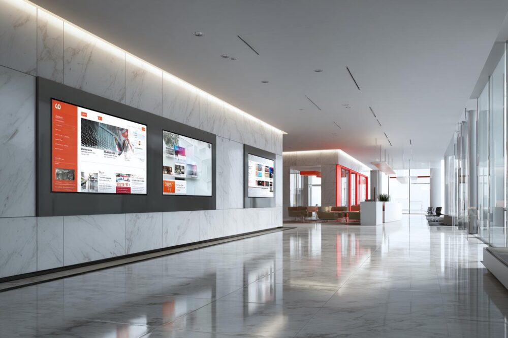 Painel informativo digital em Embu das Artes